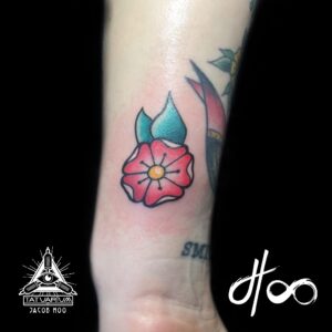 Jacob Hoo Traditional Rose Tattoo